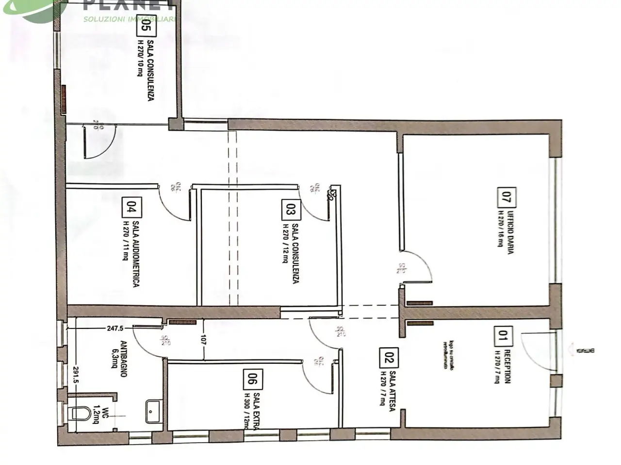 Negozio in Via Terraglio, Mogliano Veneto, {3} - Planimetria 1
