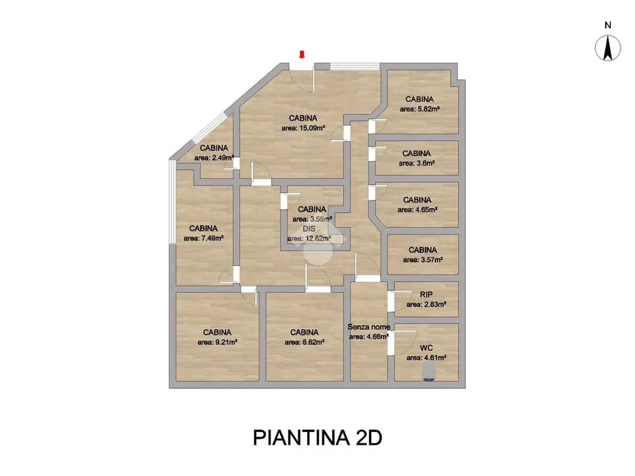 Negozio in Via Lombardia 2, Manerbio, {3} - Planimetria 1
