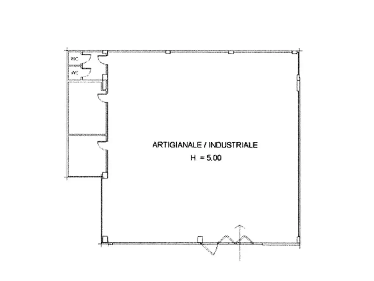 Capannone in I Salicchi 55100, Lucca, {3} - Planimetria 1