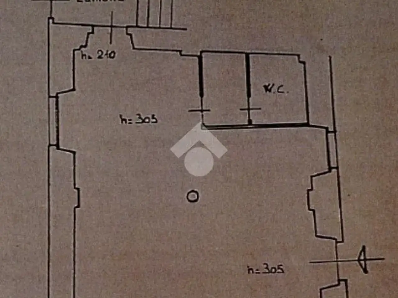 Negozio in Via Mura, Palazzolo Sull'Oglio, {3} - Planimetria 1