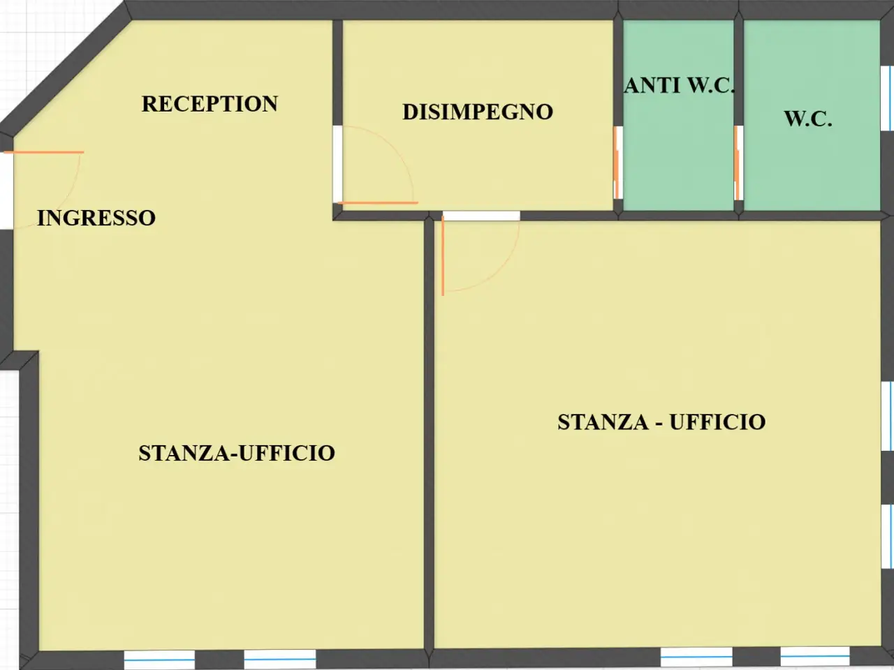 Ufficio in Via XXV Aprile  18, Cadoneghe, {3} - Planimetria 1