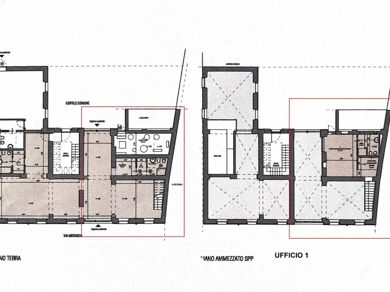 Ufficio in Via Vittorio Emanuele 26, Monza, {3} - Planimetria 1