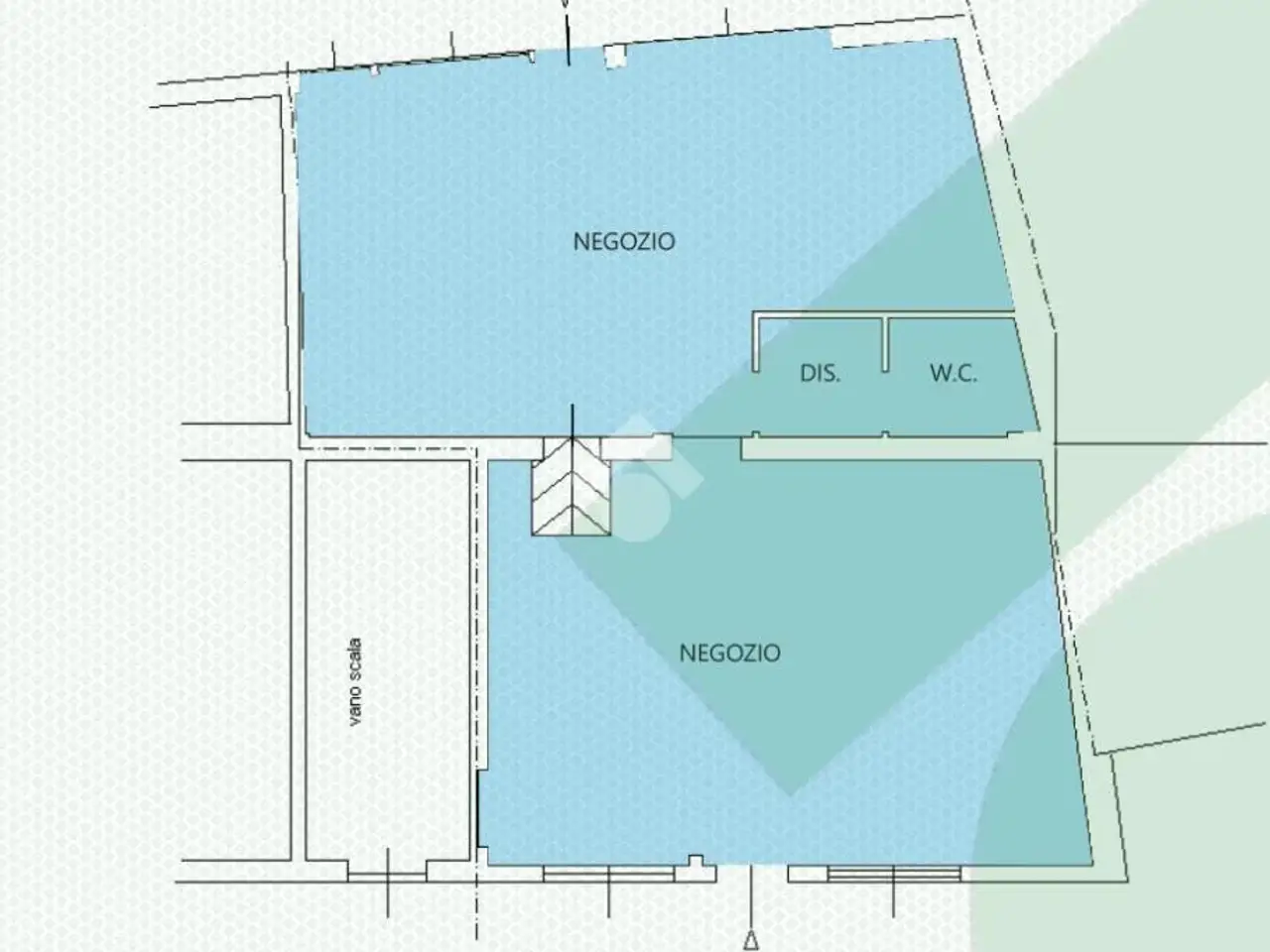 Negozio in Via Sempione 10, Pogliano Milanese, {3} - Planimetria 1