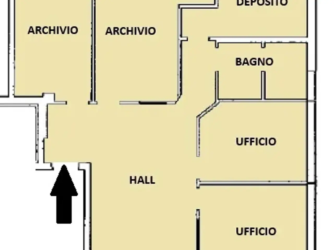 Ufficio in Via Fermi  28, Settimo Milanese, {3} - Planimetria 1
