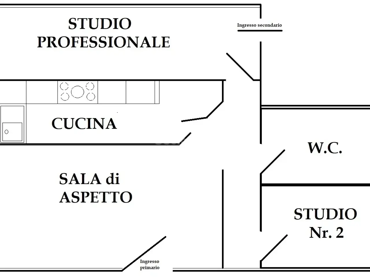 Ufficio in Via Monte Argentario, Cesenatico, {3} - Foto 1