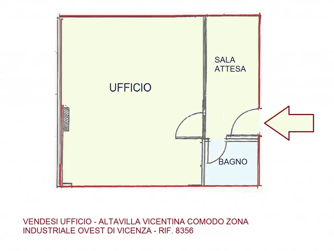 Ufficio in Via Bologna, Altavilla Vicentina, {3} - Planimetria 1