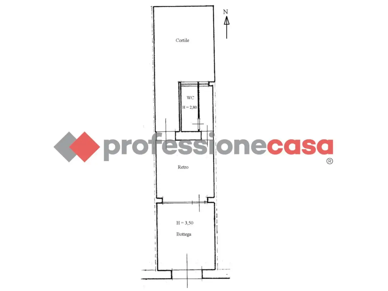 Negozio in Via Cibele 58, Catania, {3} - Planimetria 1