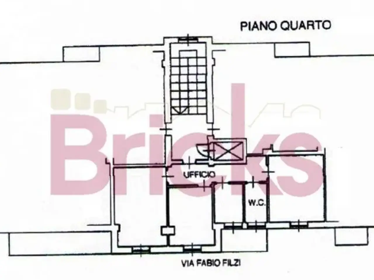 Ufficio in Via Fabio Filzi 47, Milano, {3} - Planimetria 1