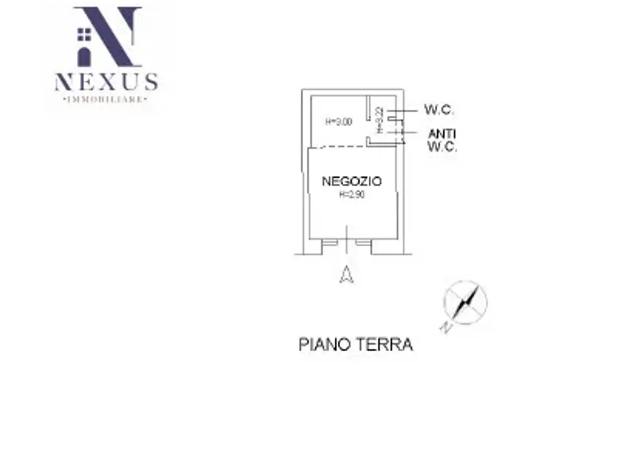 Negozio in Via Largo di Porta Maggiore 2, Fano, {3} - Planimetria 1