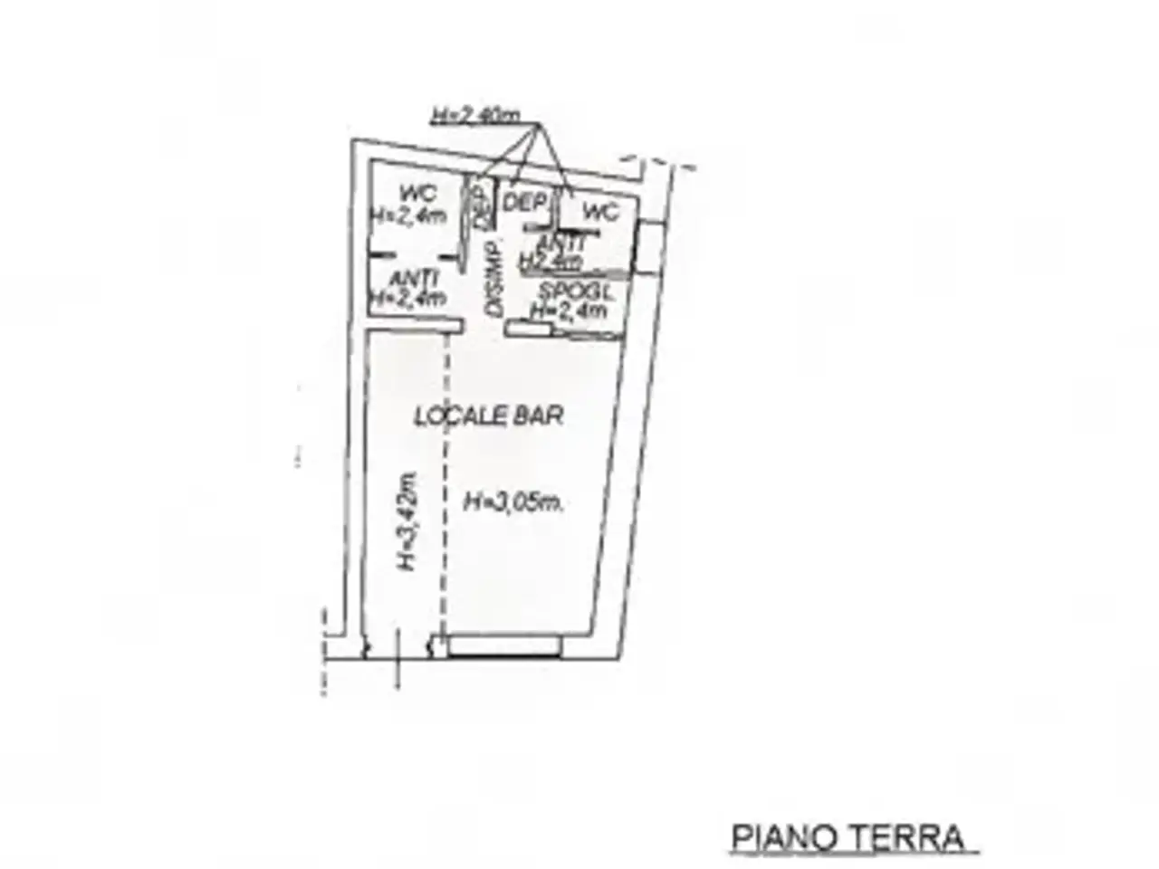 Negozio in San Polo 2537, Venezia, {3} - Planimetria 1