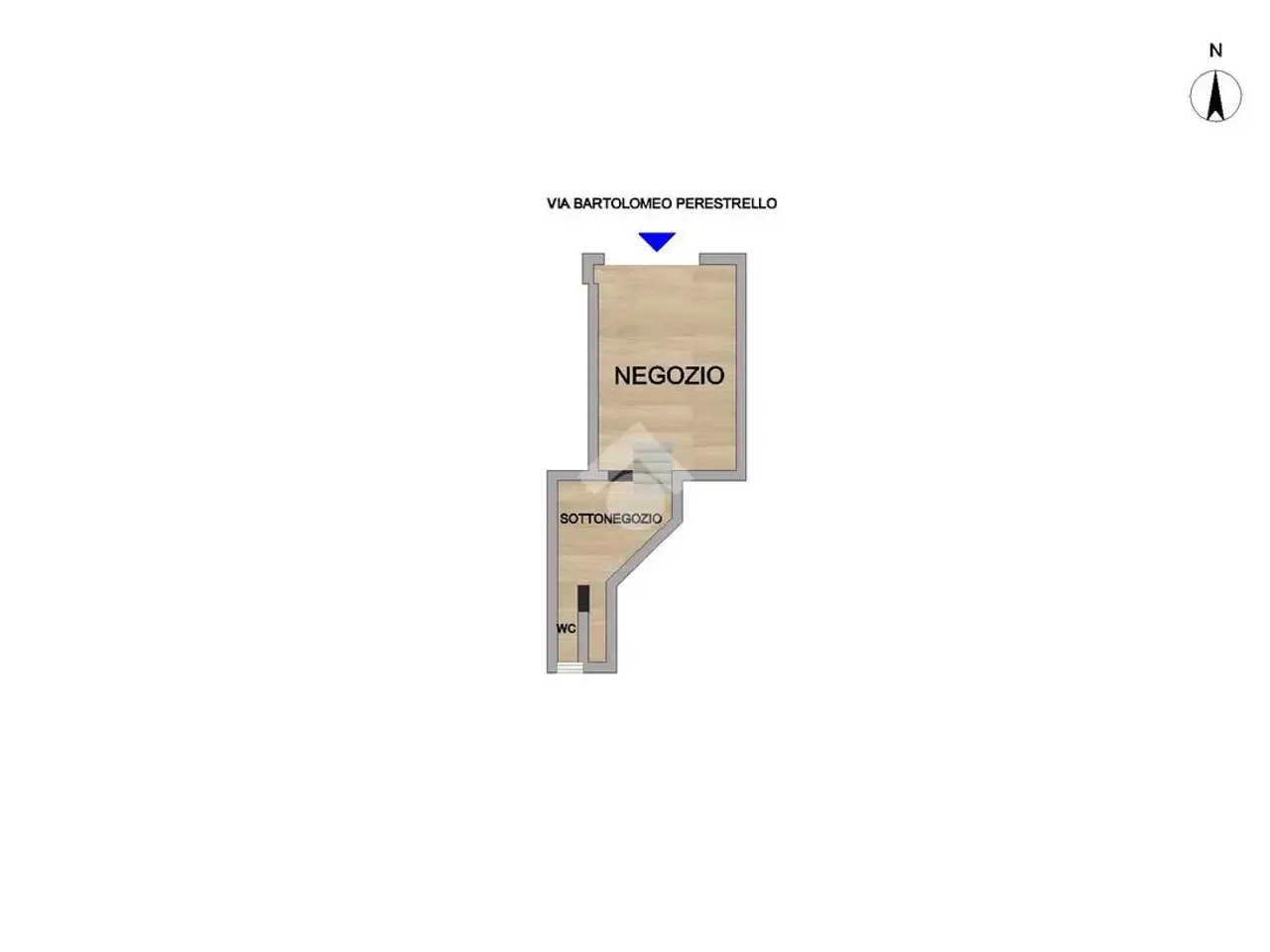 Negozio in Via Bartolomeo Perestrello 31, Roma, {3} - Planimetria 1