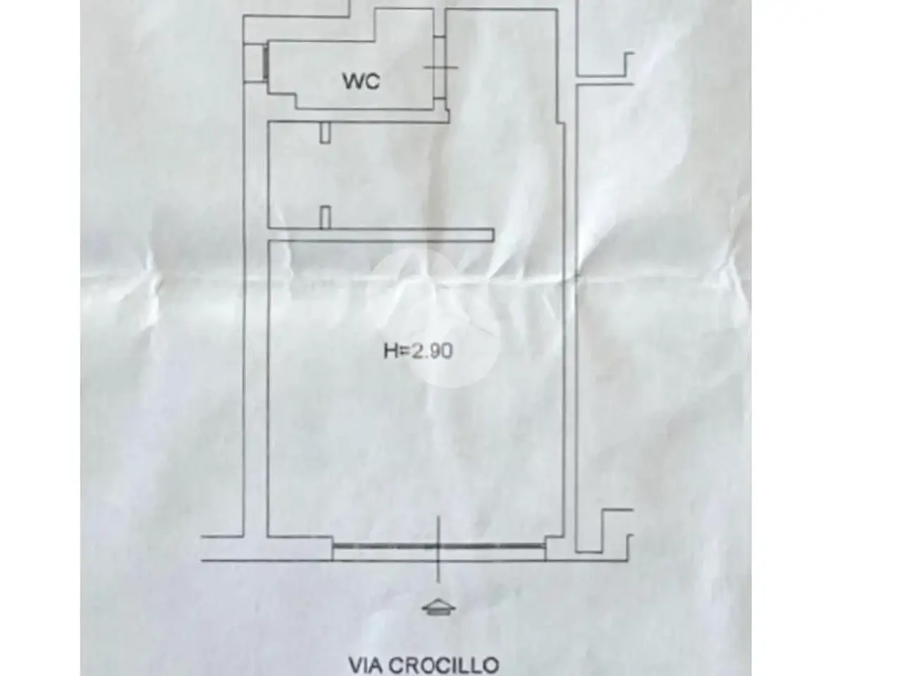 Negozio in Via Crocillo 161, Quarto, {3} - Planimetria 1