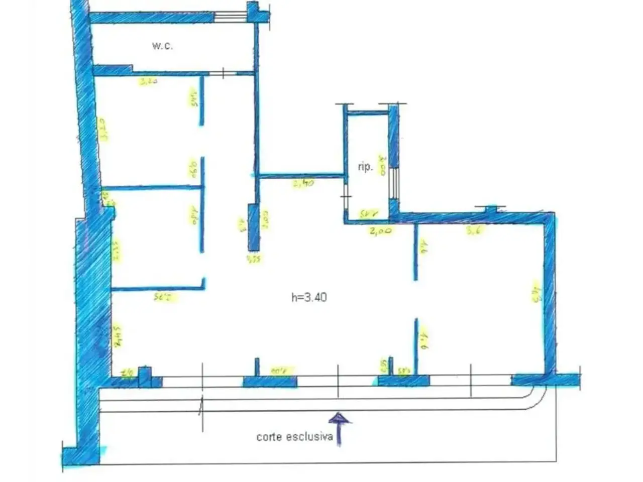 Negozio in Via G. B. Novelli 20, Marcianise, {3} - Planimetria 1