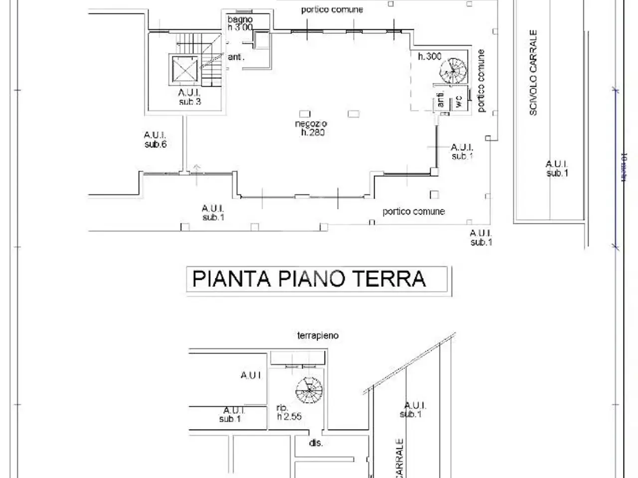 Negozio in Viale Vittorio Veneto, Grumello Del Monte, {3} - Planimetria 1
