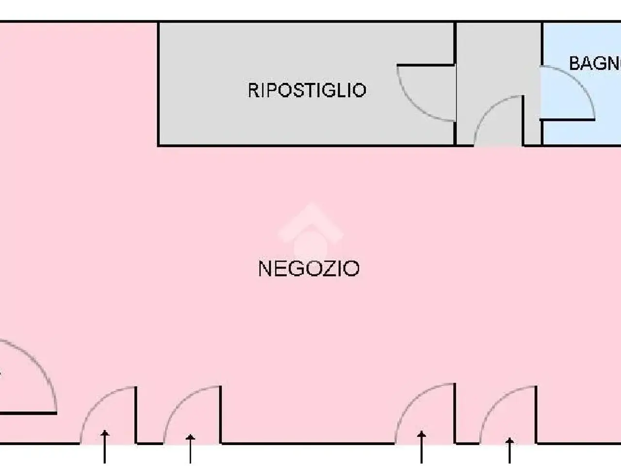 Negozio in Via Fanin 2 2, Budrio, {3} - Planimetria 1