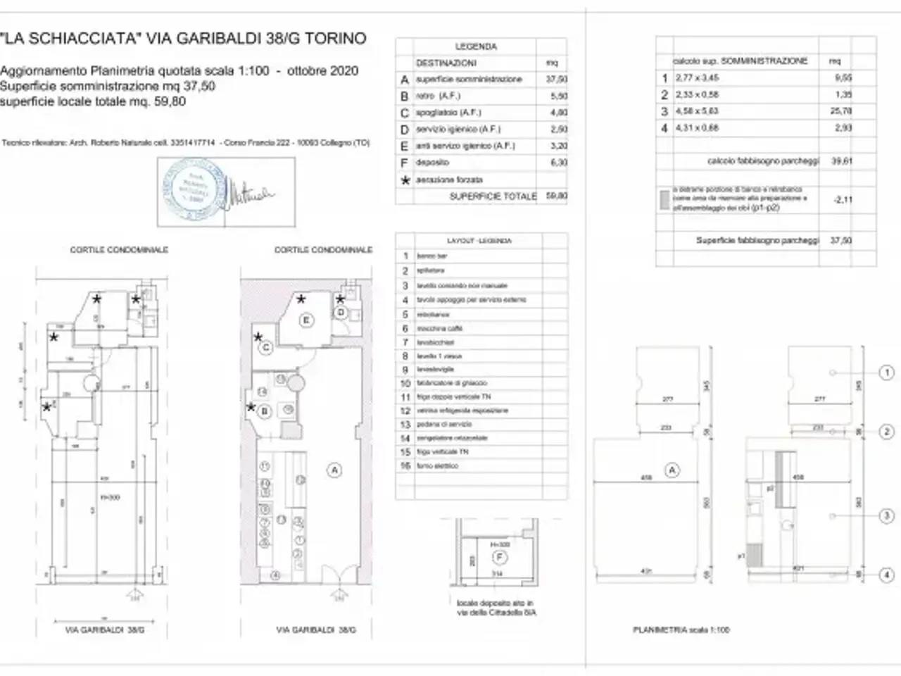 Pub in Via Giuseppe Garibaldi 38, Torino, {3} - Planimetria 1