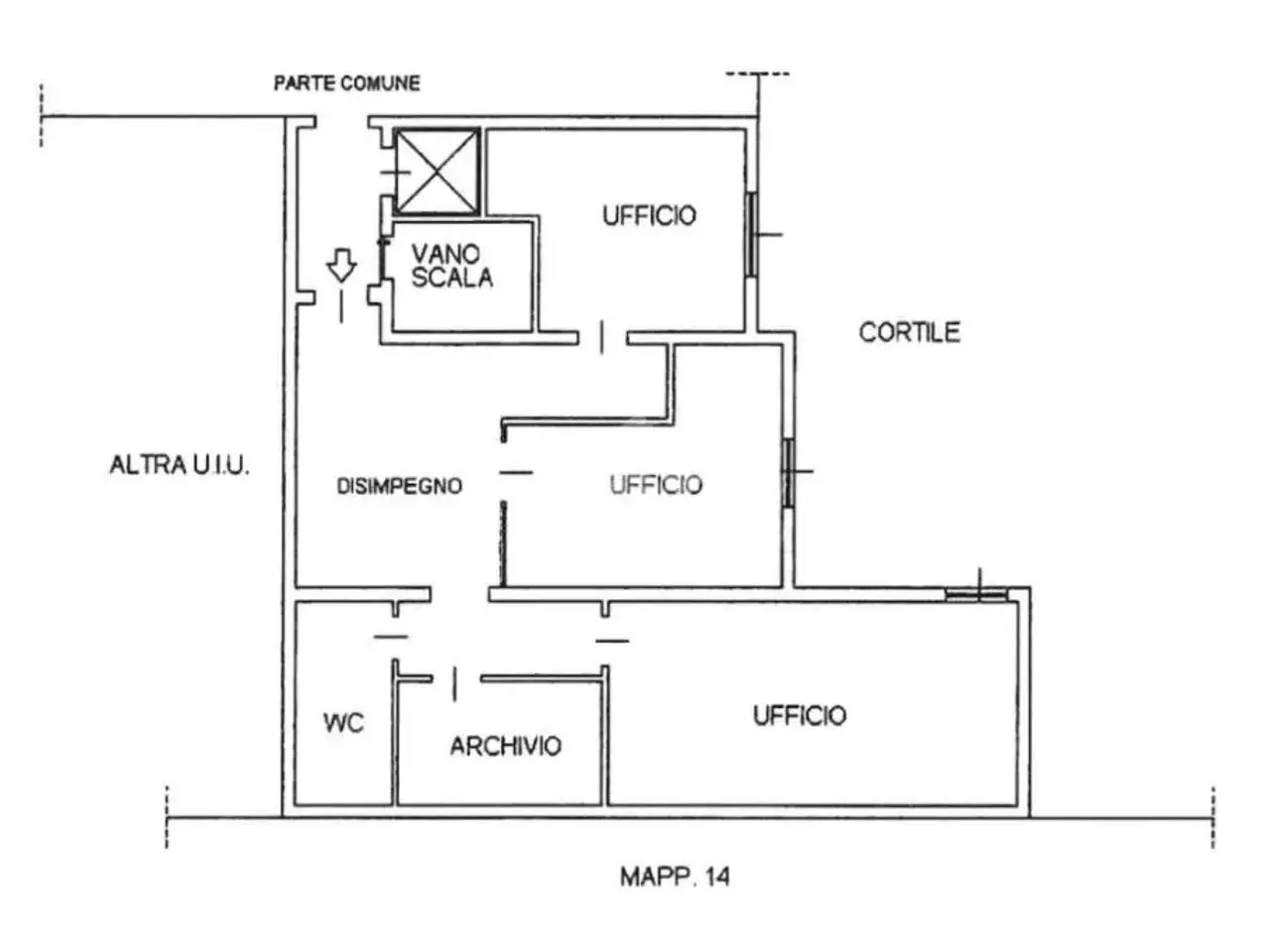 Ufficio in Corso Garibaldi 29, Lugo, {3} - Planimetria 1