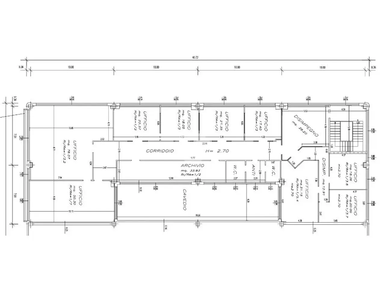 Ufficio in Via Gramadora, Forli', {3} - Planimetria 1