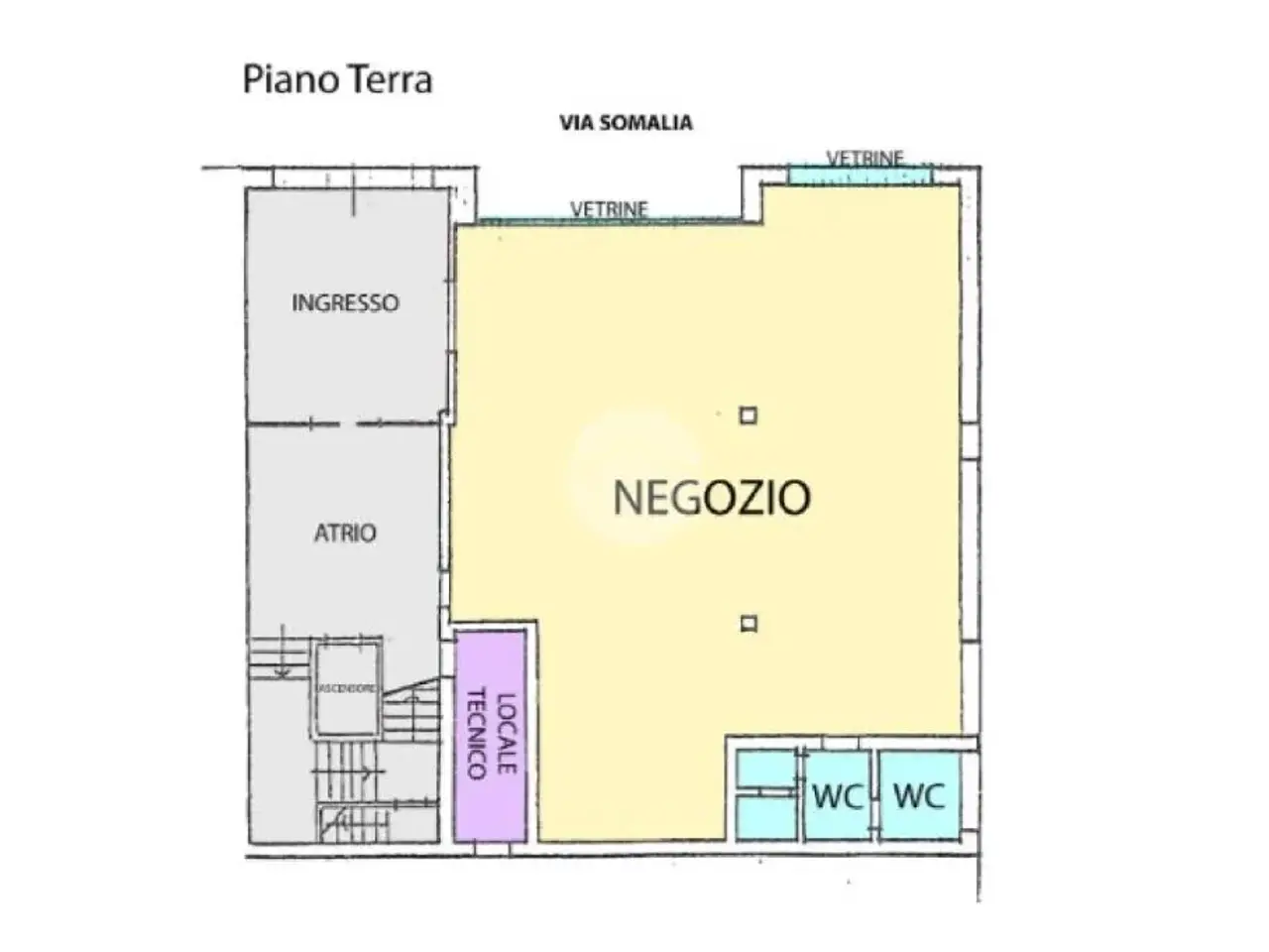 Negozio in Via Somalia 6, Brescia, {3} - Planimetria 1