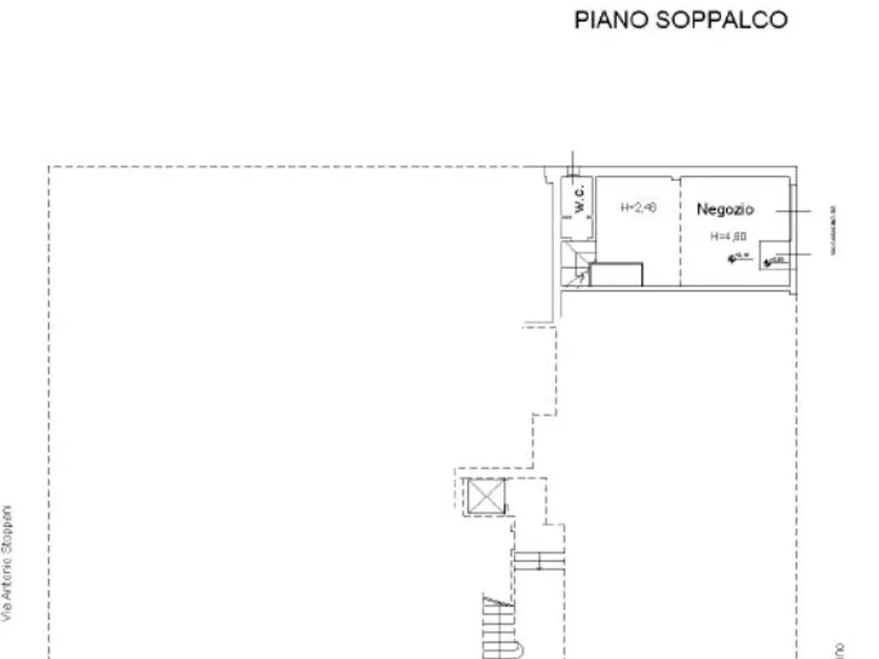 Negozio in Via Casalino 2, Bergamo, {3} - Planimetria 1
