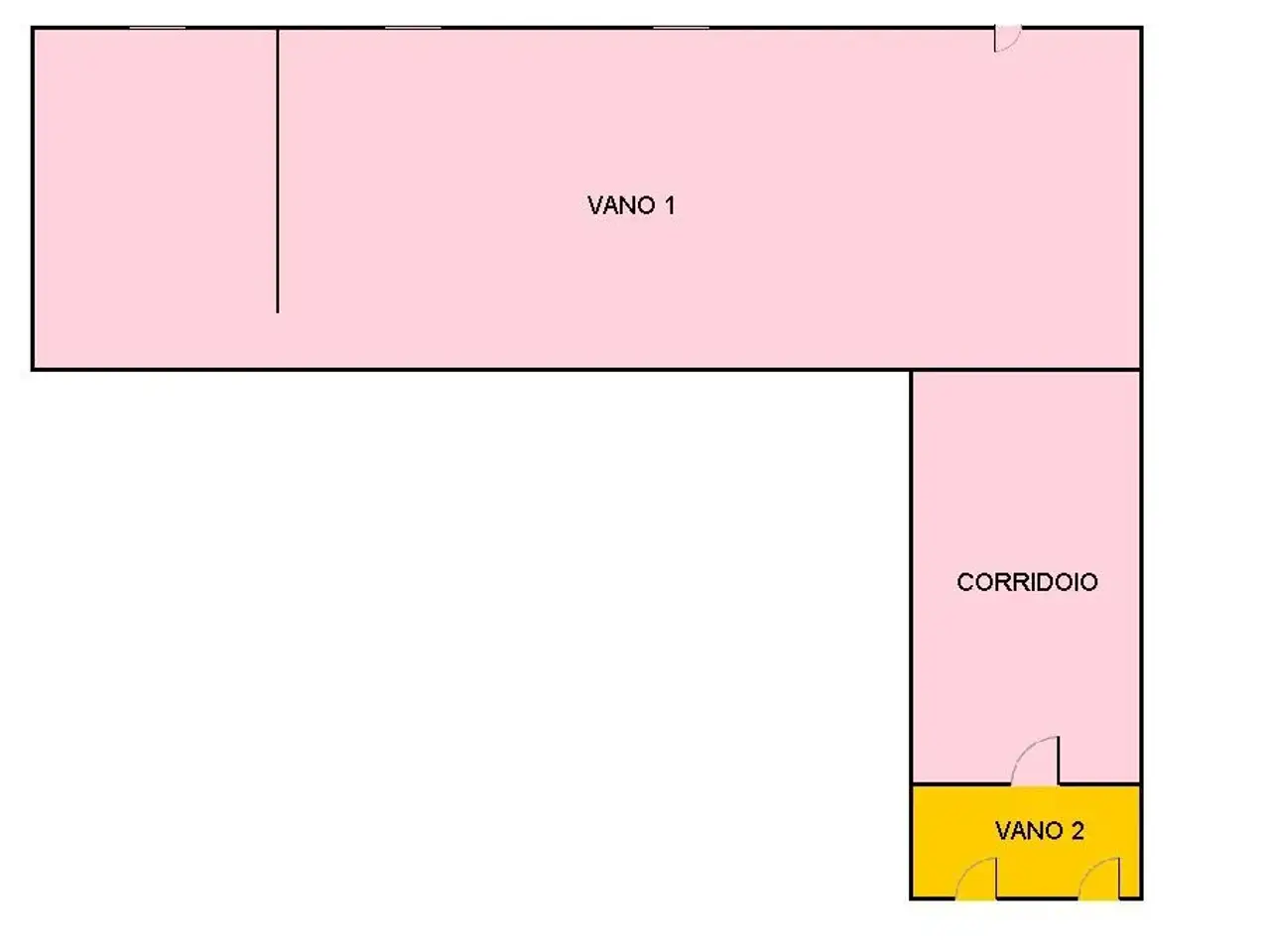 Laboratorio in Cupa Fosso del Lupo 131, Napoli, {3} - Planimetria 1