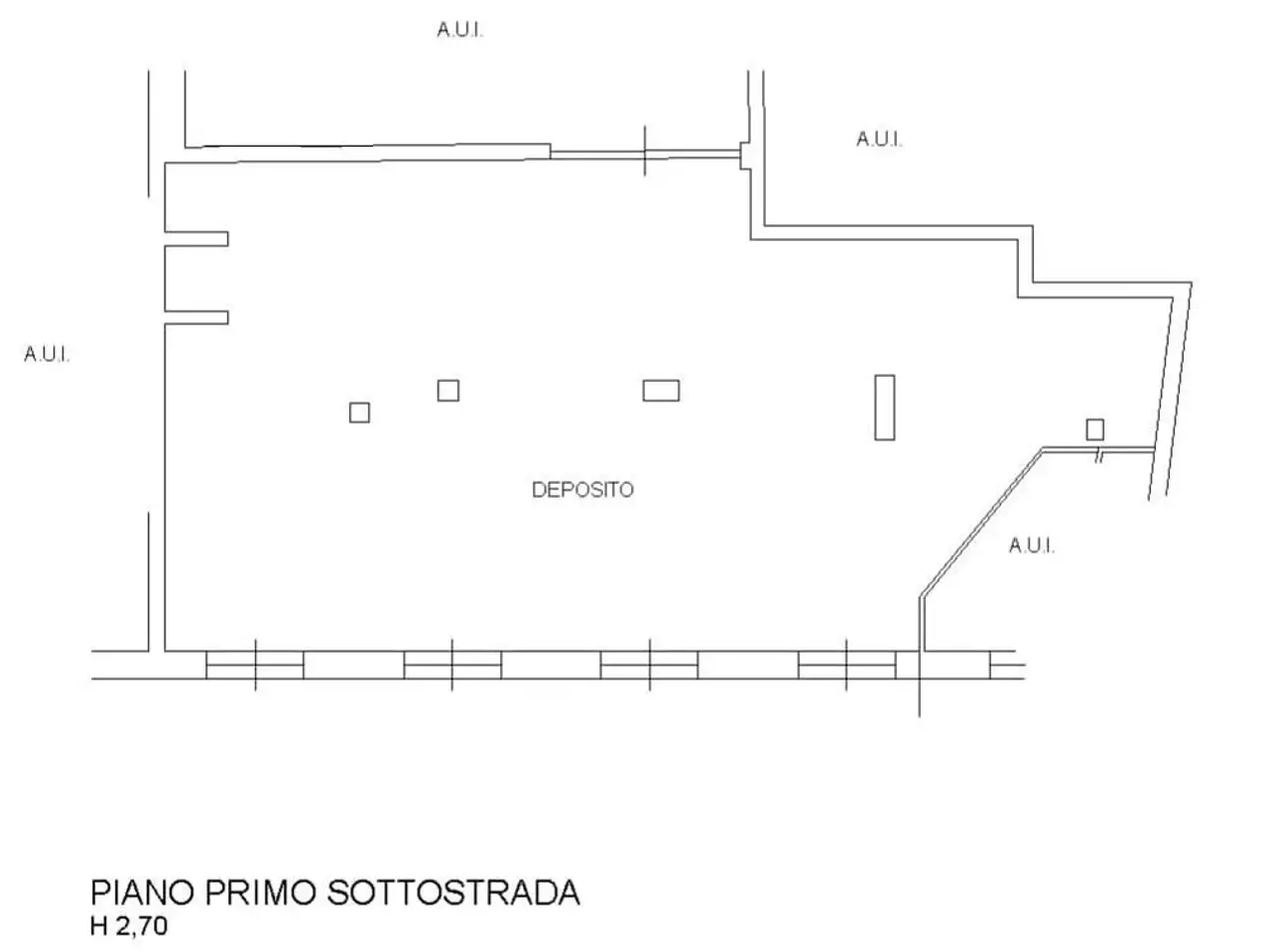 Magazzino in Piazza Mentana 2, Treviglio, {3} - Planimetria 1