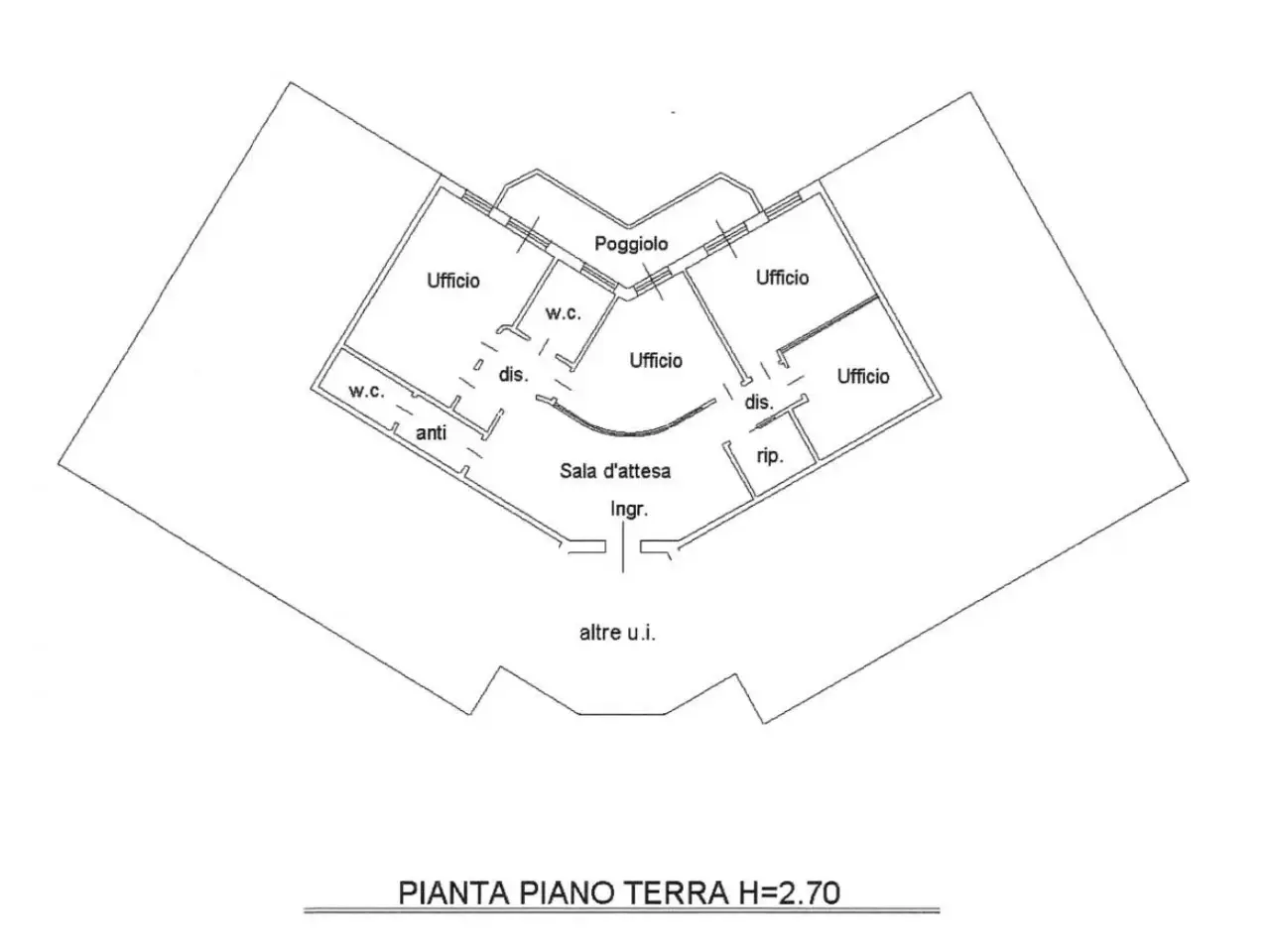 Ufficio in Via Breo, Piove Di Sacco, {3} - Planimetria 1