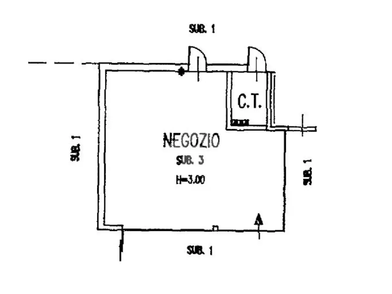 Negozio in Via Tommaso Campanella, Tortona, {3} - Planimetria 1