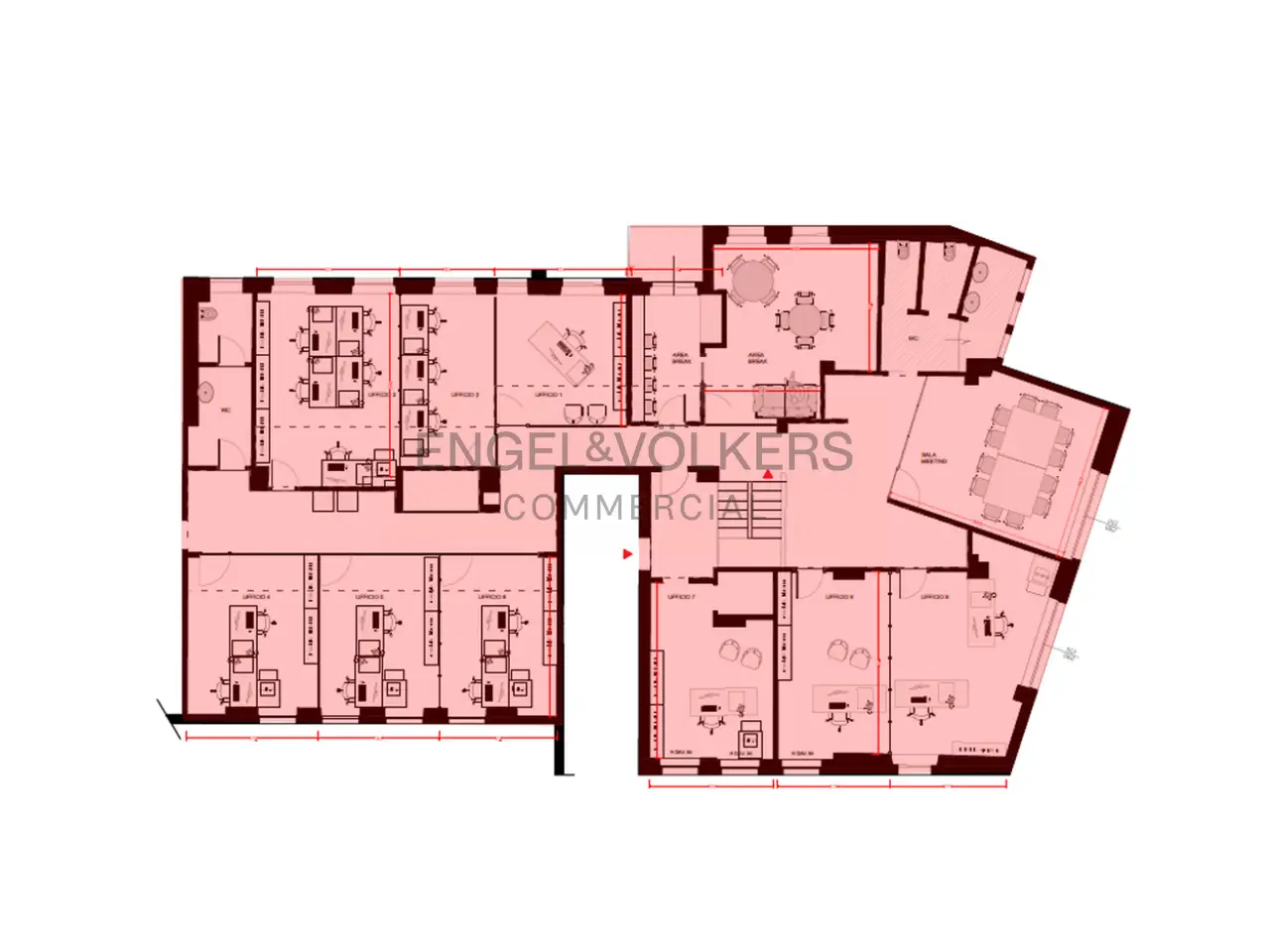 Ufficio in Via Carlo De Cristoforis 12, Milano, {3} - Planimetria 1