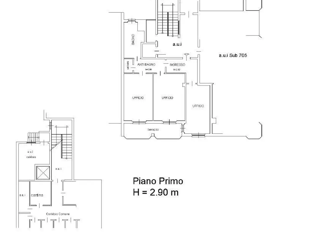 Ufficio in Piazza Don P Todeschini 35, Brembate, {3} - Planimetria 1