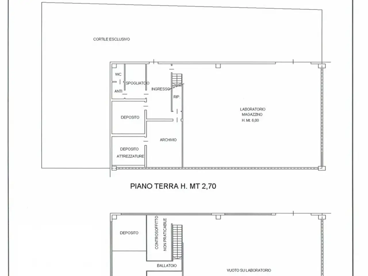 Capannone in Via Caossea, Torreglia, {3} - Planimetria 1