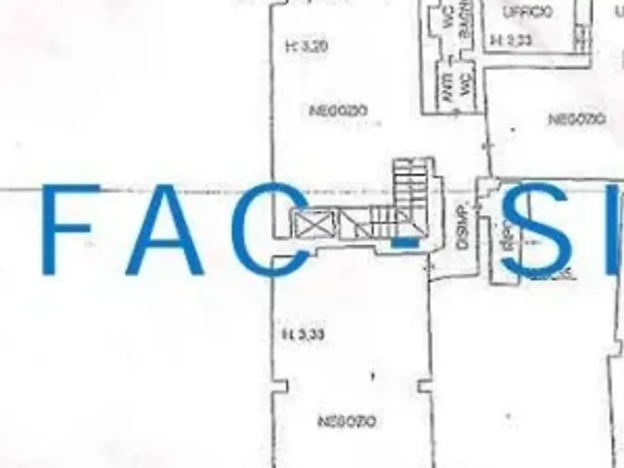 Negozio in Via Panzani 2, Firenze, {3} - Planimetria 1