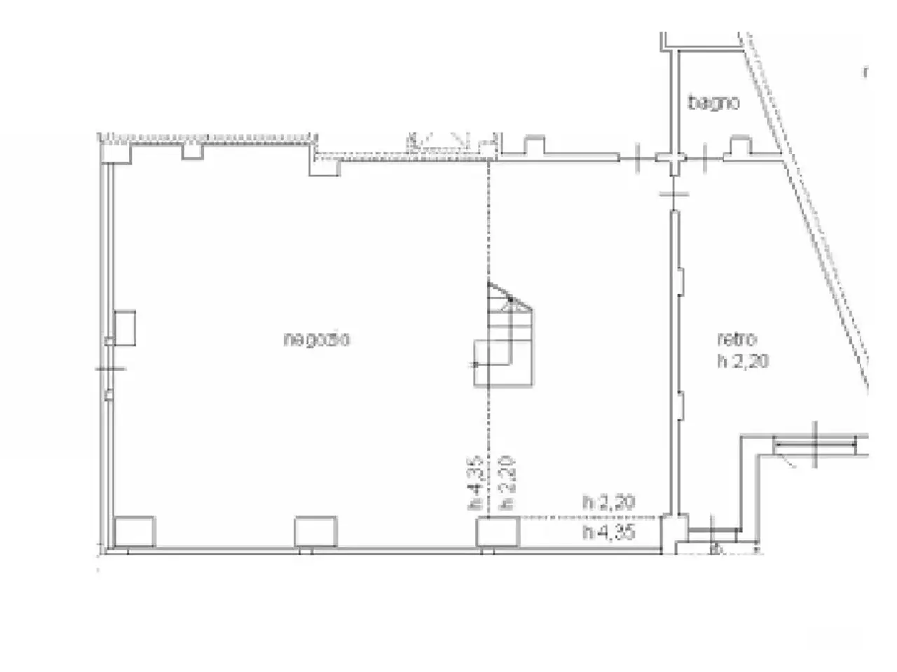 Negozio in Via Elio Guarnotta 20, Ivrea, {3} - Planimetria 1