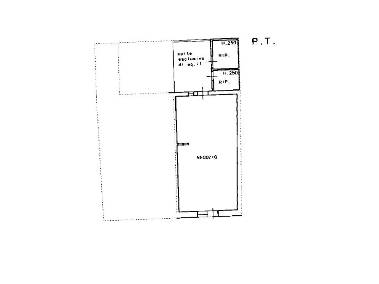 Negozio in Via Cristoforo Colombo, Potenza Picena, {3} - Planimetria 1