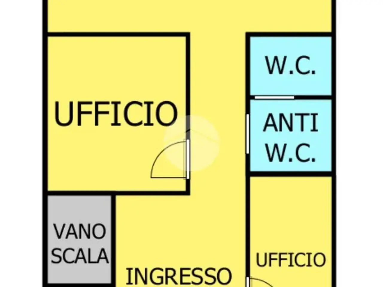 Ufficio in Corso Regina Margherita 440, Torino, {3} - Planimetria 1