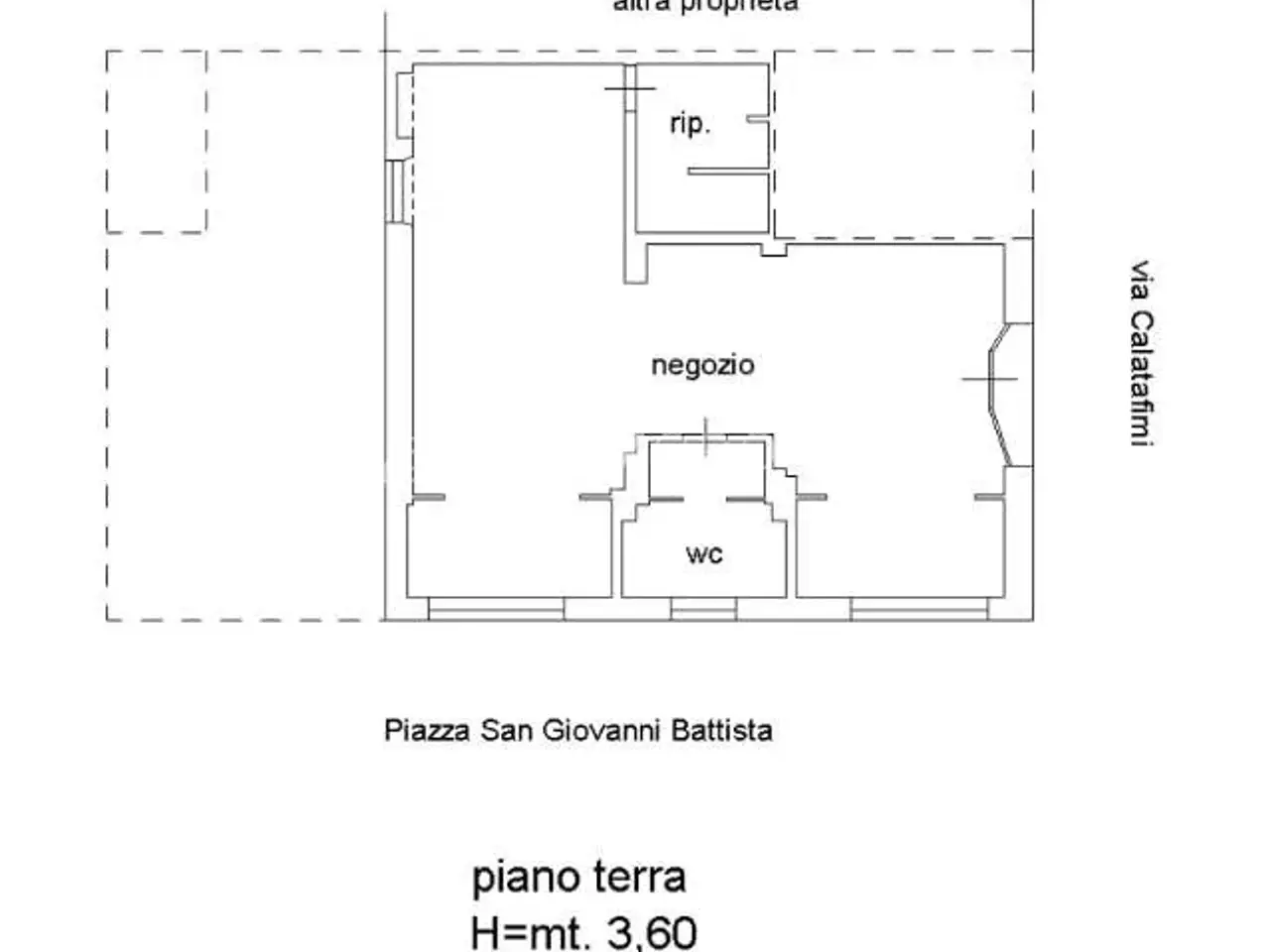 Palazzina commerciale in Via Calatafimi 103, San Benedetto Del Tronto, {3} - Planimetria 1