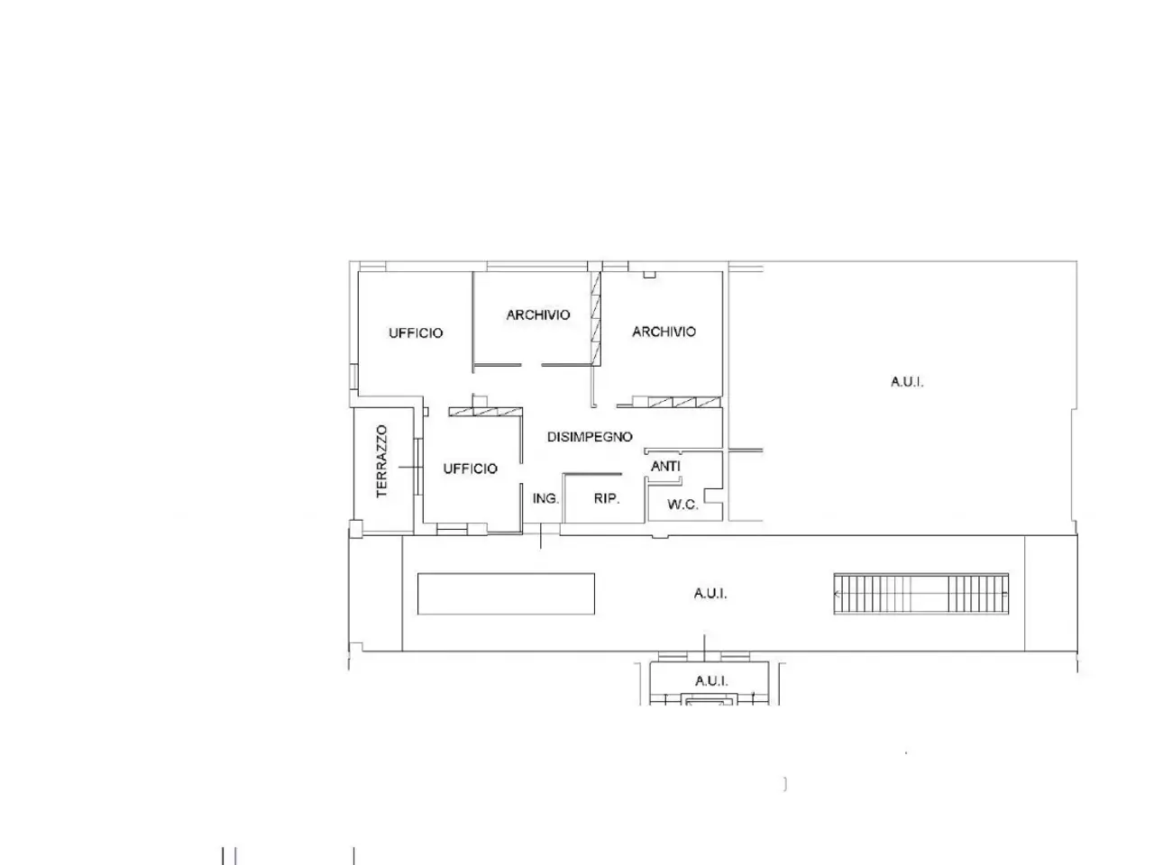 Ufficio in Viale della Stazione, N. 1, Rubiera, {3} - Planimetria 1