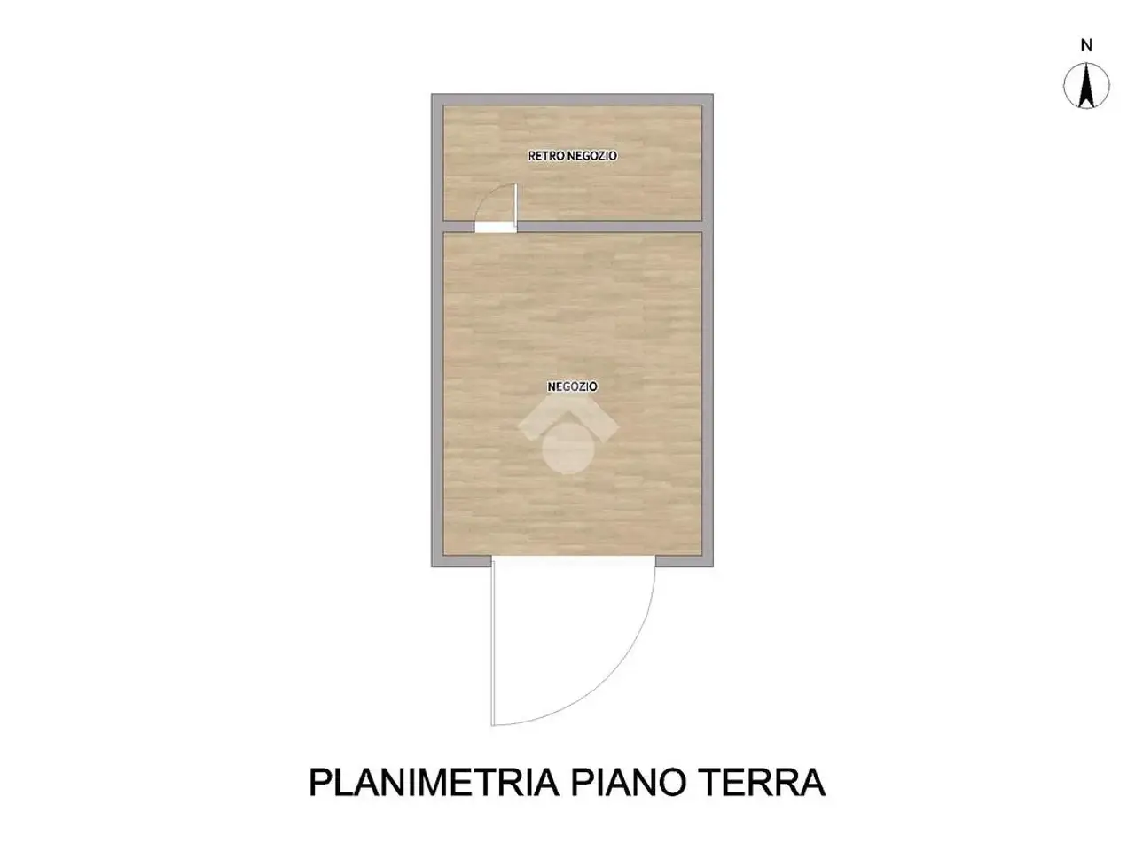Negozio in Via Gioia Melchiorre, Fiorenzuola D'Arda, {3} - Planimetria 1