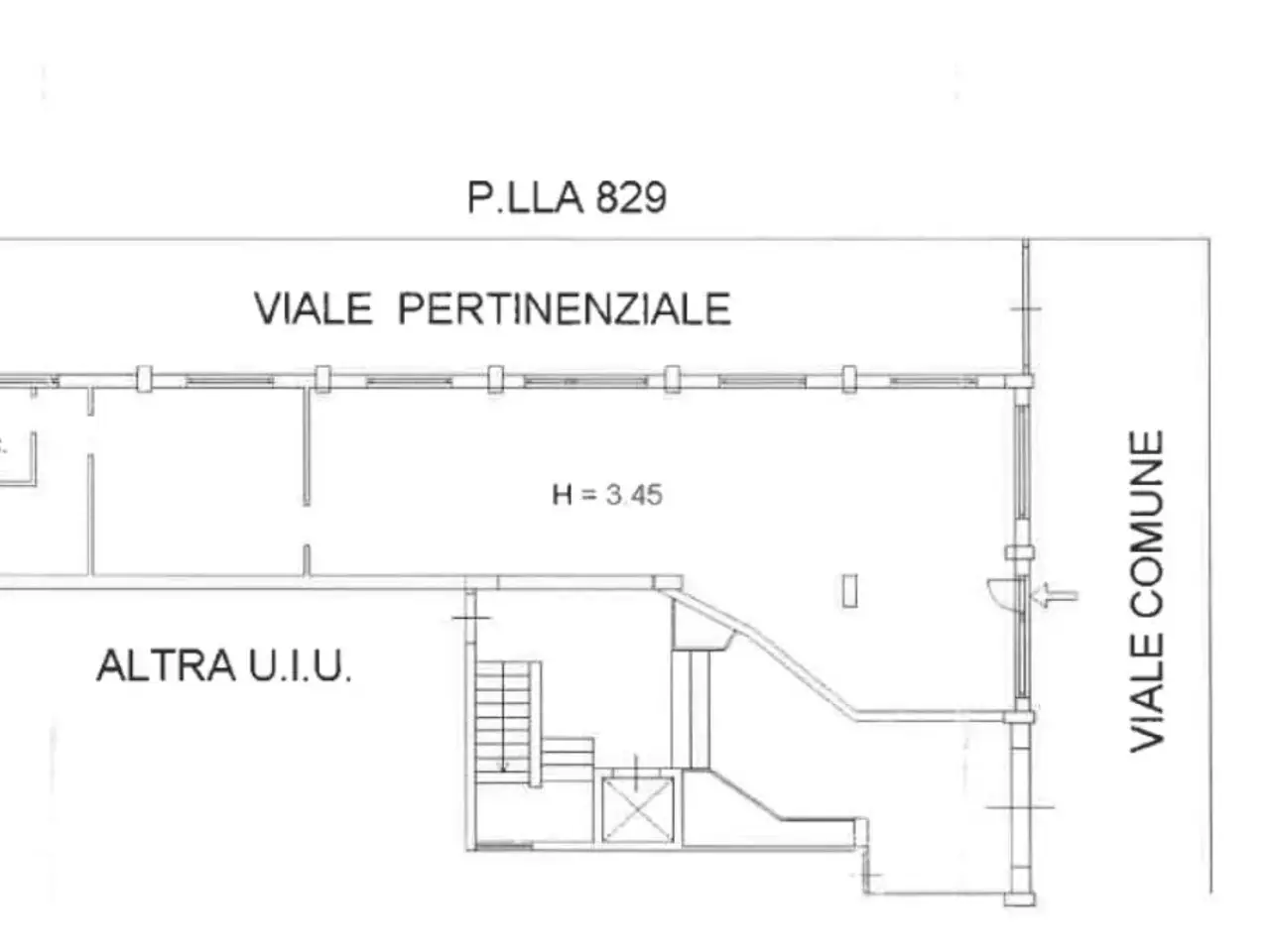 Negozio in Via Cardinale Verde 35, Sant'Antimo, {3} - Planimetria 1