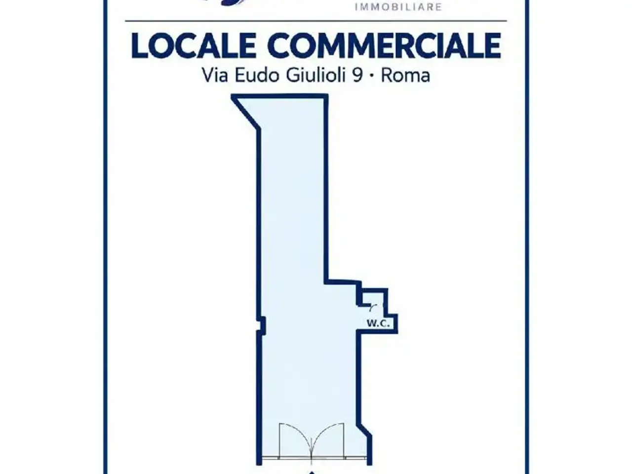 Negozio in Via Eudo Giulioli 9, Roma, {3} - Planimetria 1