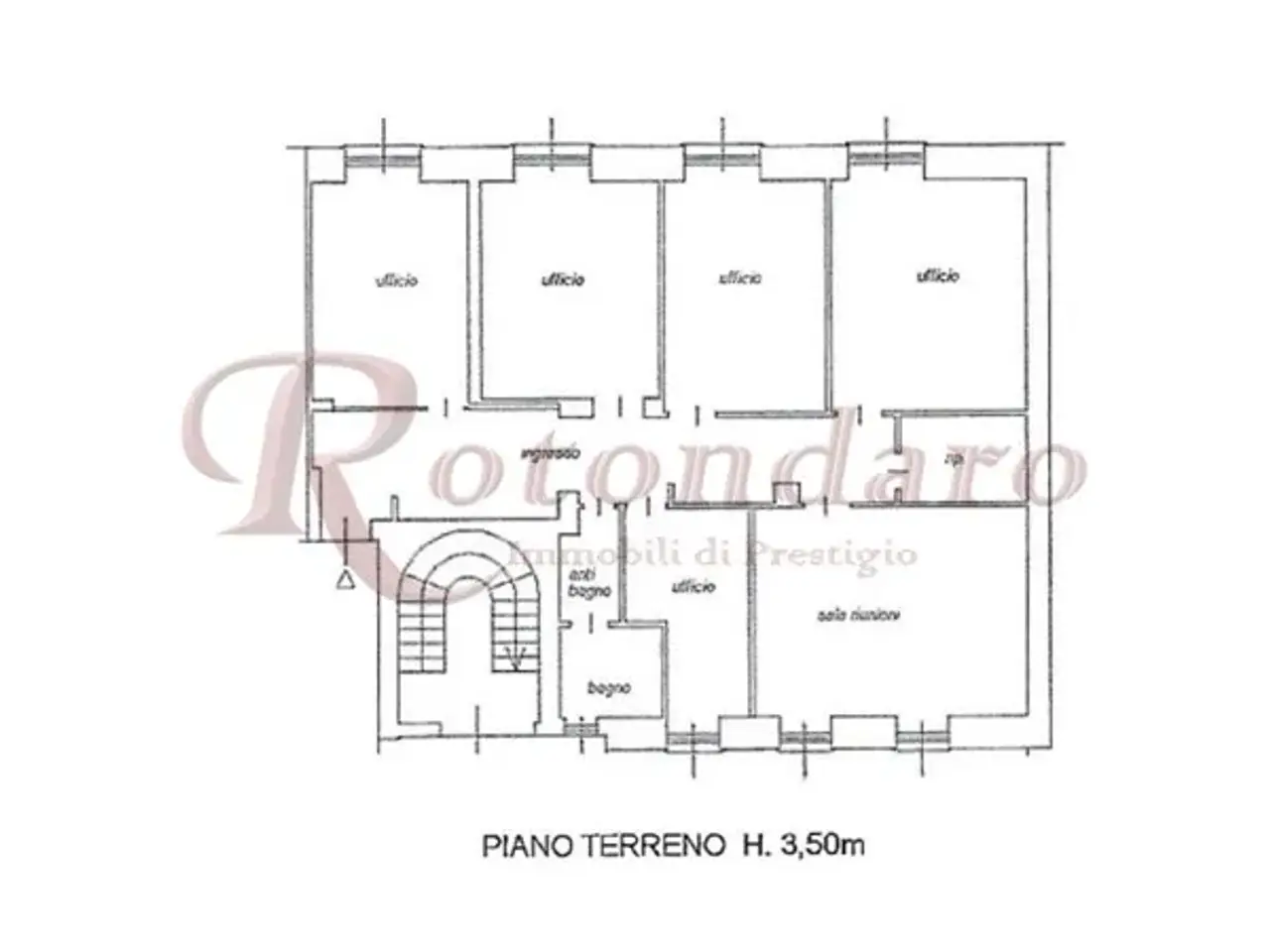 Ufficio in Via Carlo Freguglia, Milano, {3} - Planimetria 1