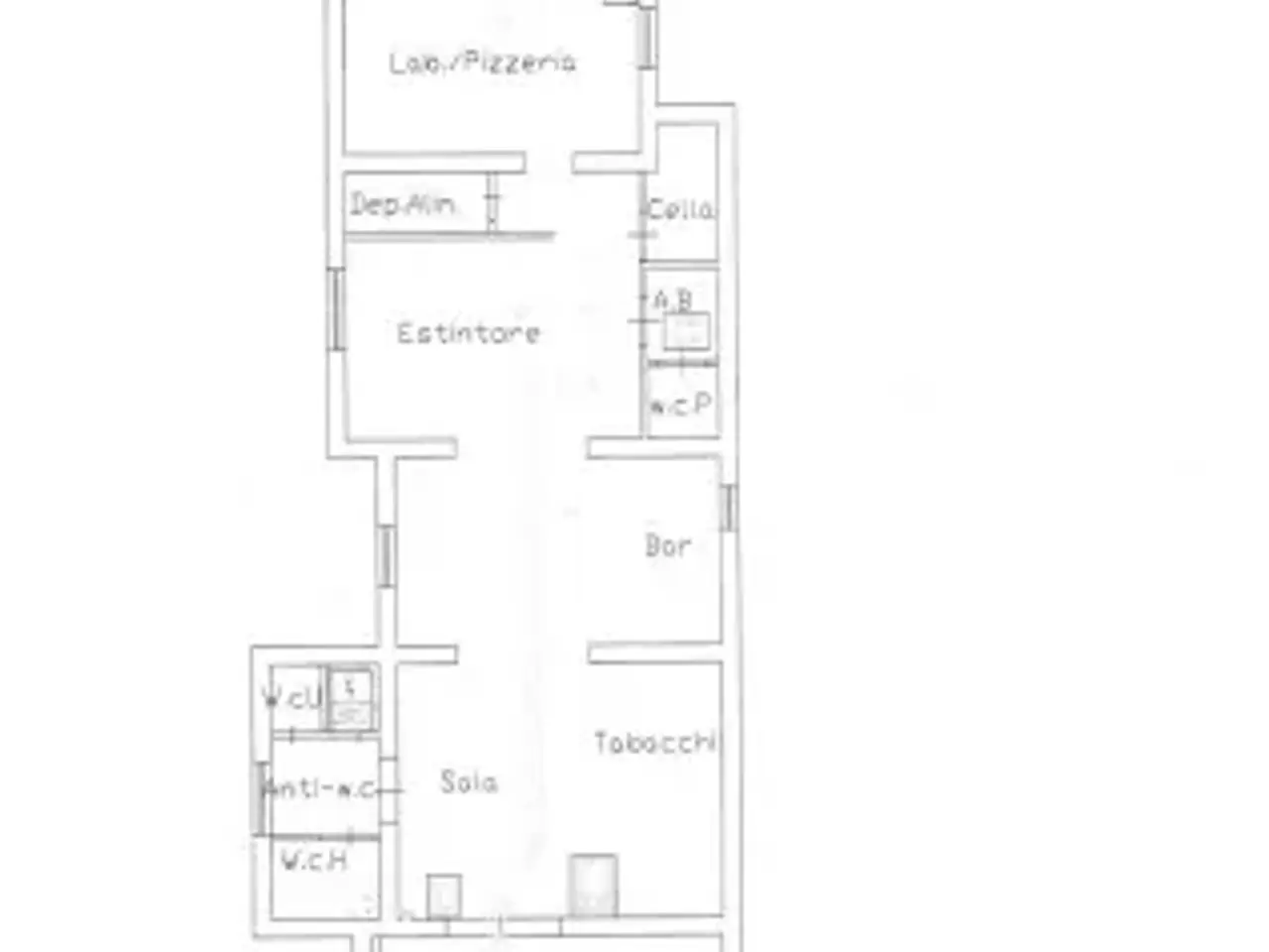Bar in Via Timpone, San Vito Lo Capo, {3} - Planimetria 1