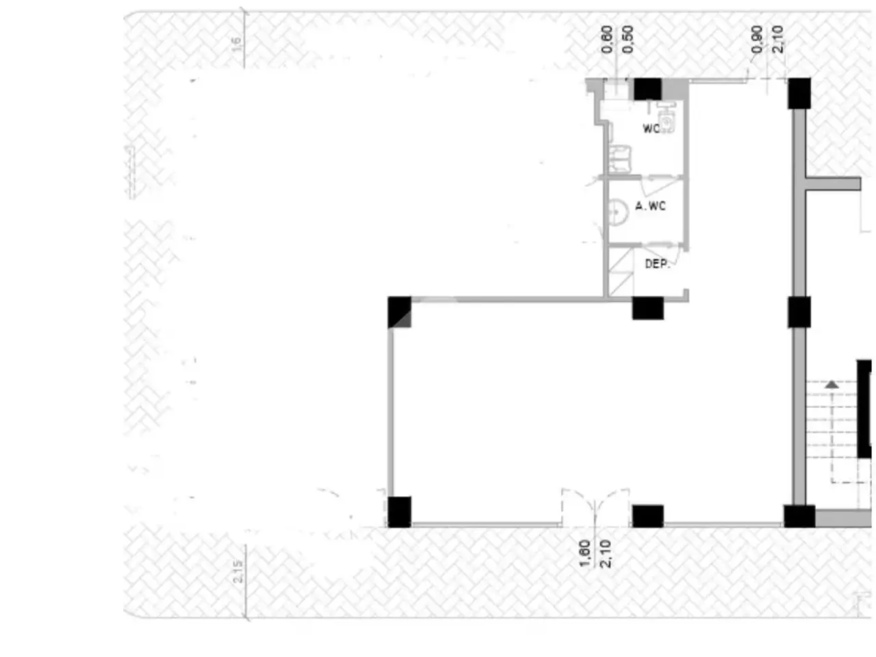 Negozio in Via Fratelli Bandiera 82, Rende, {3} - Planimetria 1
