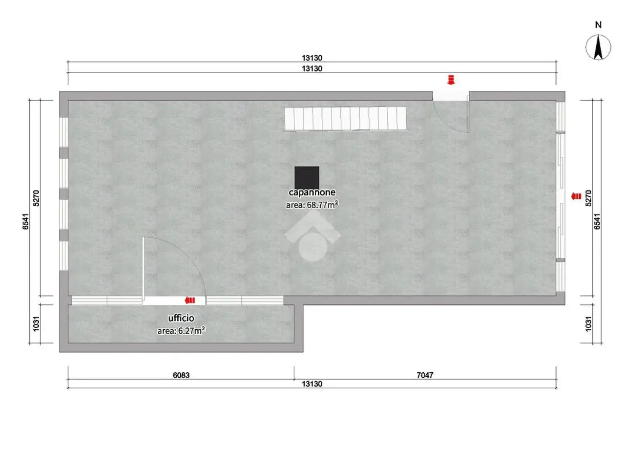 Capannone in Via della Busa 3, Galbiate, {3} - Planimetria 1