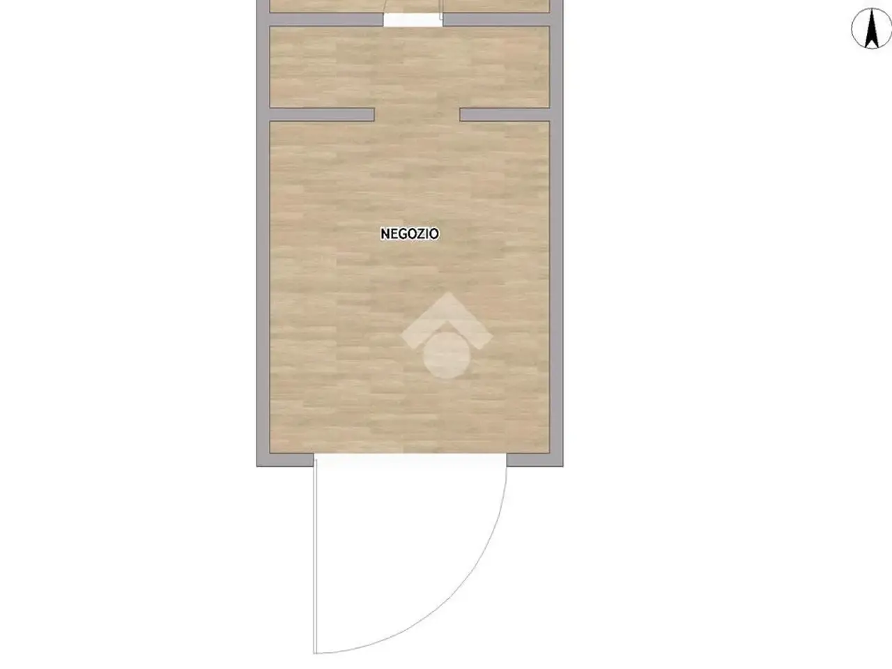 Negozio in Via Calzolai 68, Piacenza, {3} - Planimetria 1