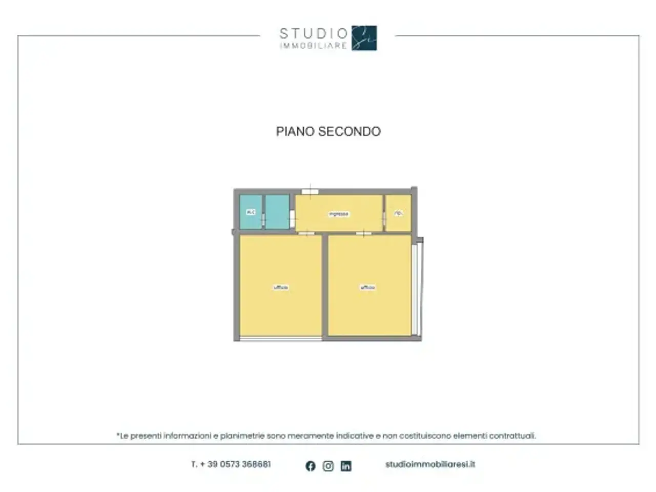 Ufficio in Via Galileo Ferraris, Pistoia, {3} - Planimetria 1