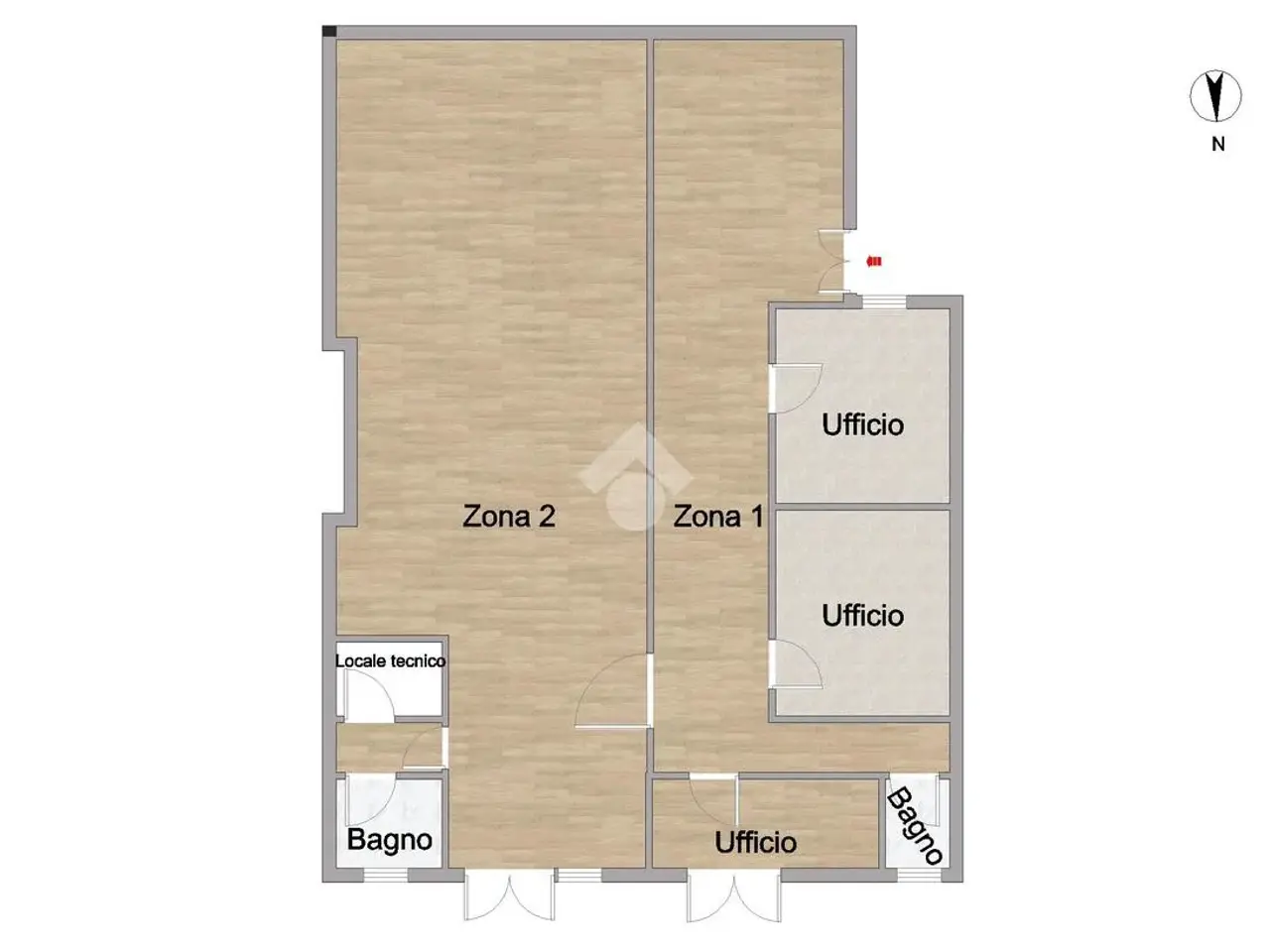 Ufficio in Via Luigi  Einaudi 33, Pomigliano D'Arco, {3} - Planimetria 1