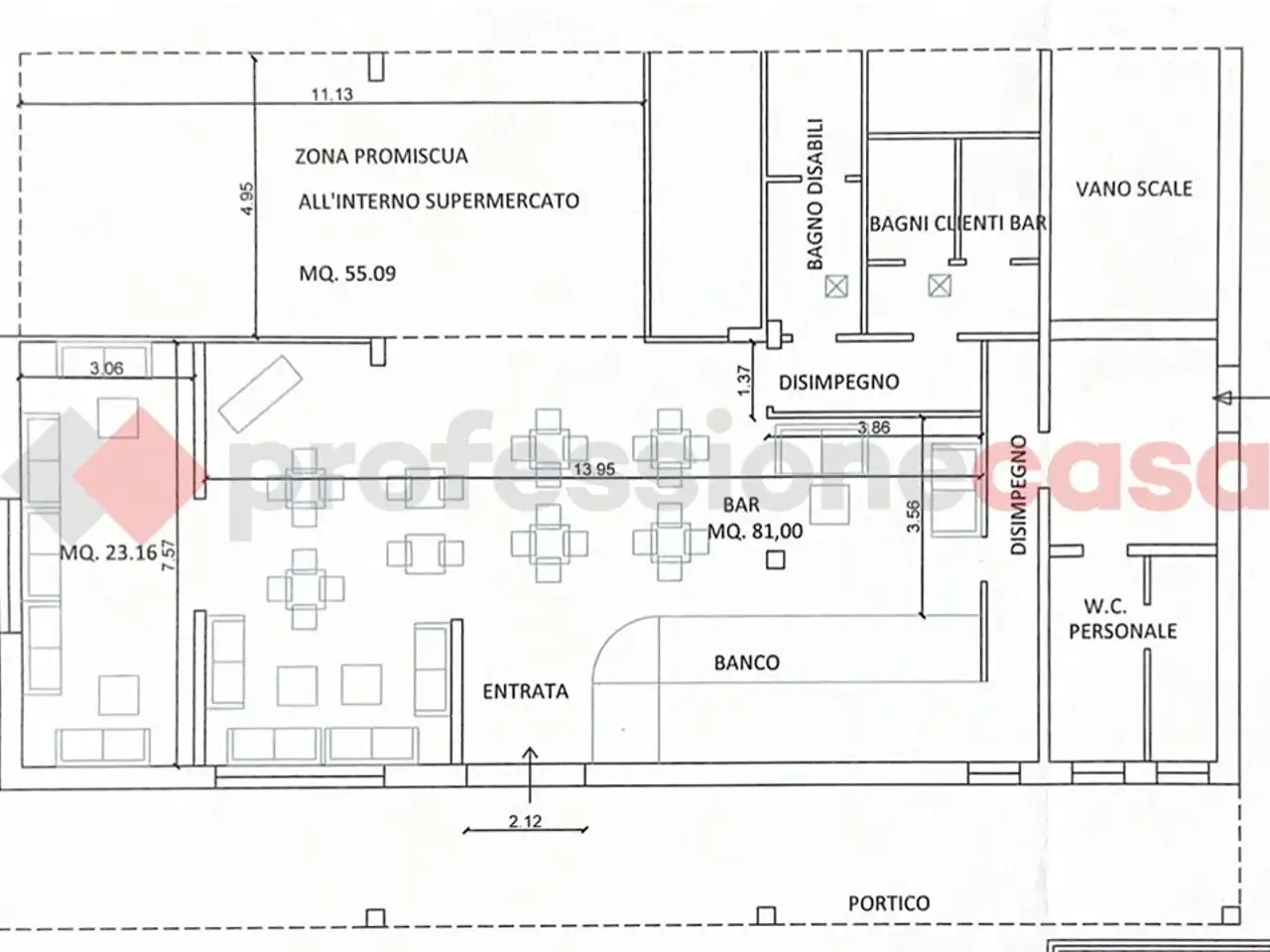 Bar in Via Preon 16, Lonigo, {3} - Planimetria 1