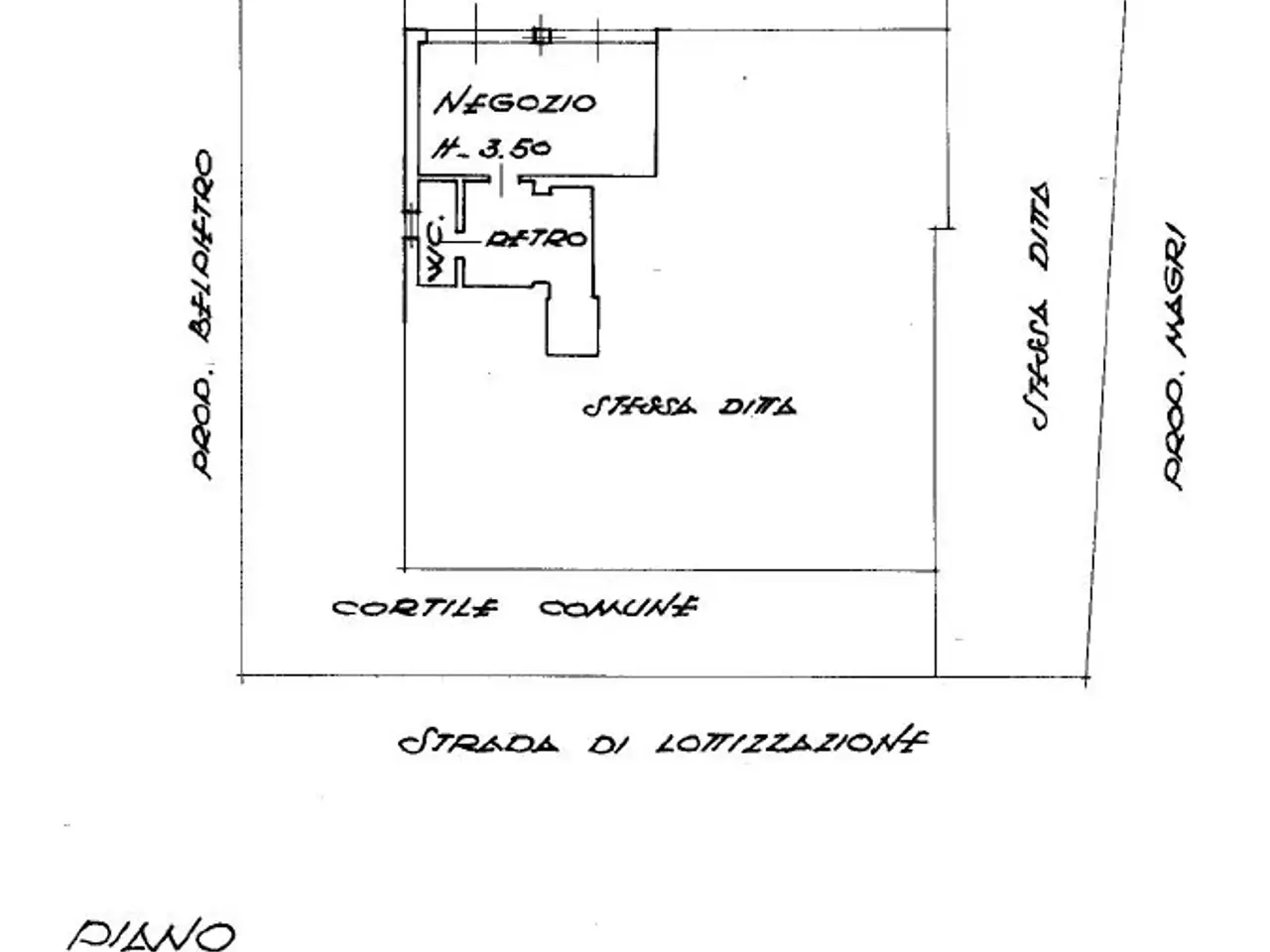 Negozio in Via Angiolina Ferrari 28, Brescia, {3} - Planimetria 1