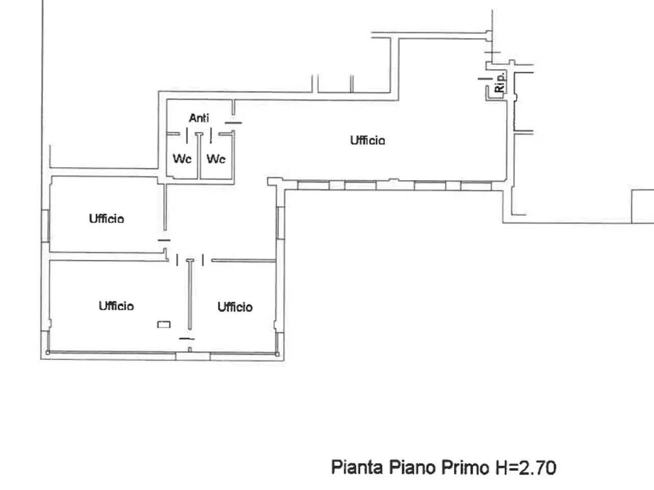 Ufficio in Via Gattamelata, 21, Padova, {3} - Planimetria 1